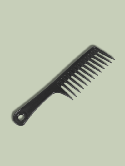 Black wide tooth comb
