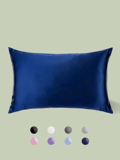 Blue Satin Pillowcase