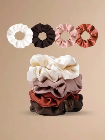 Satin Scrunchies Set