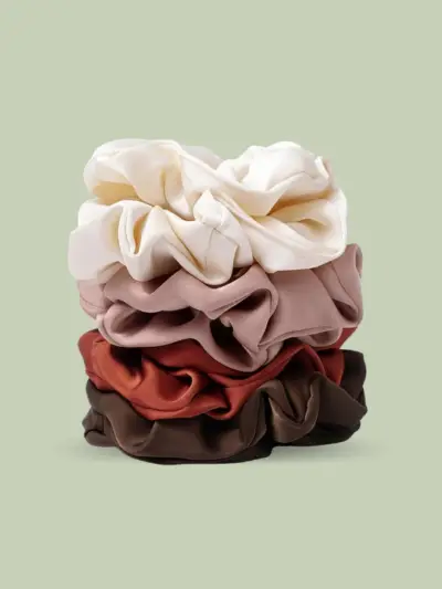 Satin Scrunchies Set